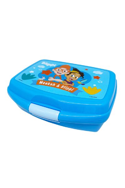 First Kid Meekah and Blippi Rectangular Lunch Box for Kids Blue