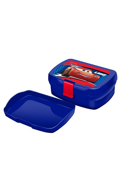 First Kid Car Sandwich Box with Inner Tray Blue and Red 630ml