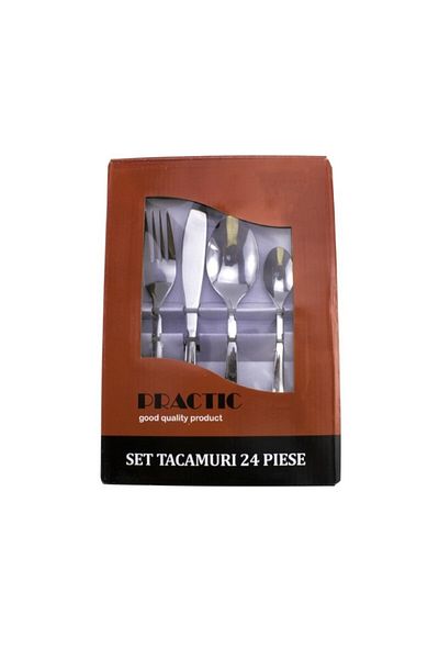 AzHome Cutlery set, Stainless steel, 24 pieces