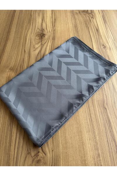 Degs Scarf Σάλι ζιγκ-ζαγκ με σχέδιο ζακάρ, μαύρο