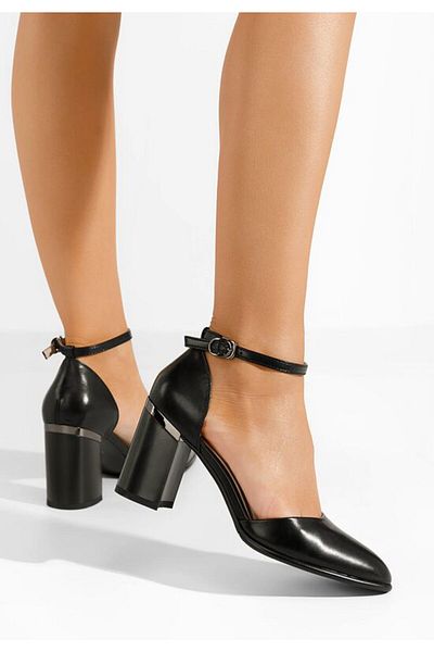 B T Shoes Pantofi dama piele Melaria negri