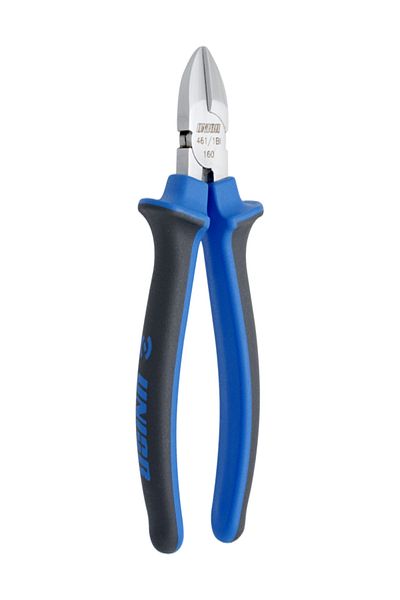 Unior 461/1BI Carbon Steel Side Cutter Plier with Two-Component Handles