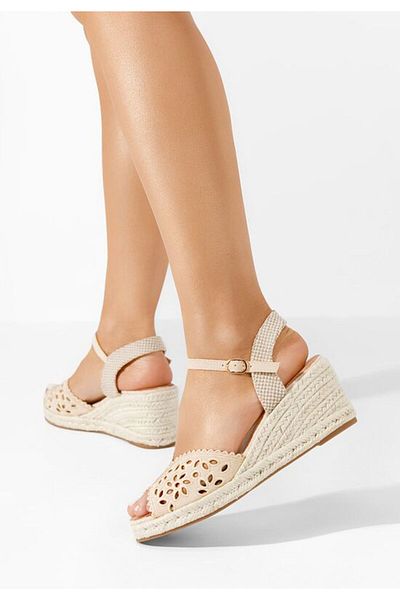B T Shoes Sandale tip espadrile Finana bej