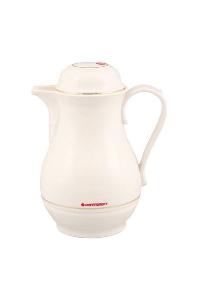 ROTPUNKT High-Quality Metallic Vacuum Jug White 0.5 Liter