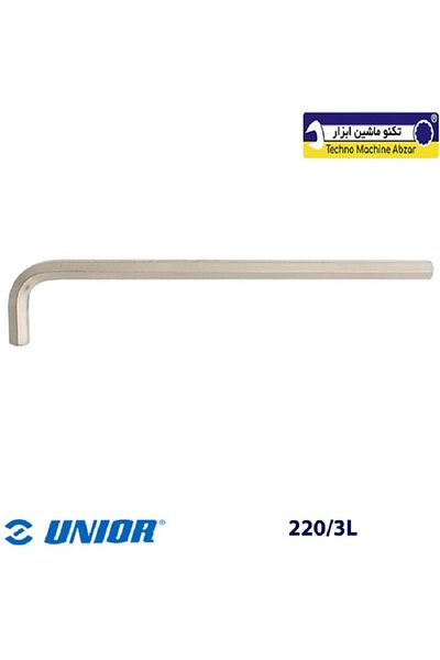 Unior 220/3LPH 10-Piece Chrome Vanadium Steel Extended Hexagonal Key Set