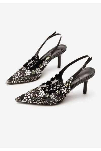 B T Shoes Black Tresia slingback shoes