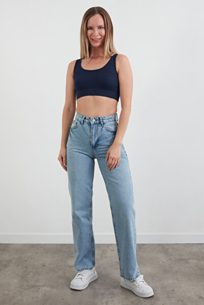 Fulla Moda Basic Ribbed Modal Crop Bustier