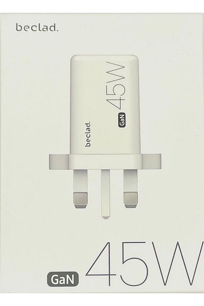 beclad 45W Adapter – Designed for Samsung Galaxy white
