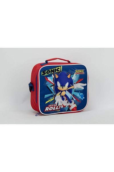 SUNCE Super Sonic Insulated Zipper Closure Lunch Tote Blue and Red SUNS-2251SOE