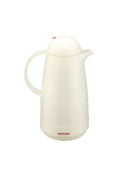 ROTPUNKT High-Quality Metallic Vacuum Jug White 1 Liter