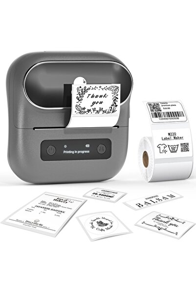 Phomemo طابعة ملصقات M220، طابعة ملصقات بدون حبر، طابعة ملصقات حرارية