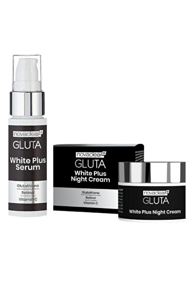 Novaclear سيروم جلوتا وايت بلس 30 مل + كريم جلوتا وايت بلس الليلي 50 مل (عبوة...