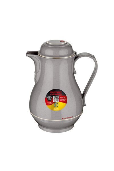 ROTPUNKT Glitter Effect Hot and Cold Vacuum Jug Grey 1 Liter
