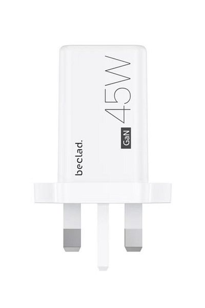 beclad 45W Adapter – Designed for Samsung Galaxy white