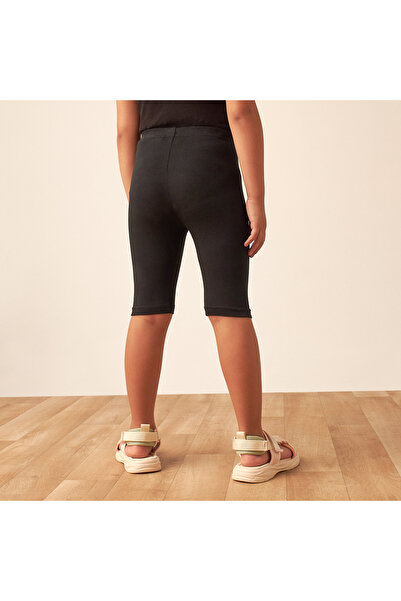 Juniors Solid Shorts With Elasticated Waist