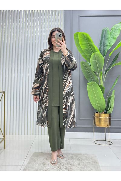 GK Sandy Chiffon 3-Piece Tunic Set