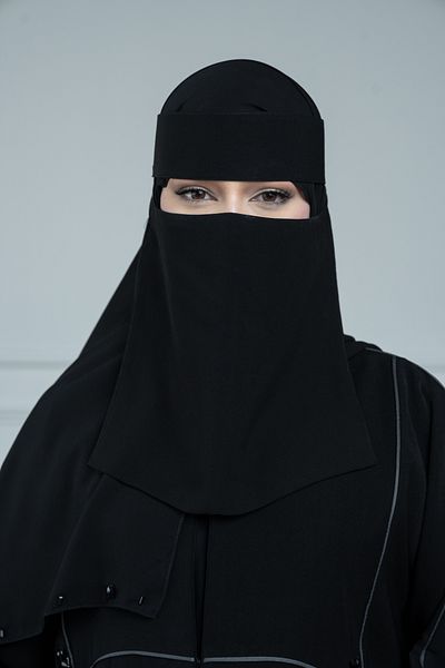 LAVİNİA Lavinia Women's Niqab, Reinforced Triangle, Slanted, 10*12