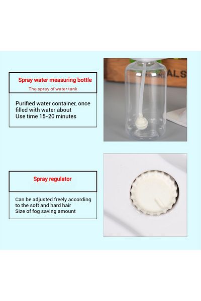 COOYA Handheld Blue Light Nano Nebulizer for Hair Steam Treatment,1200 Watts,22*21*12 cm,White