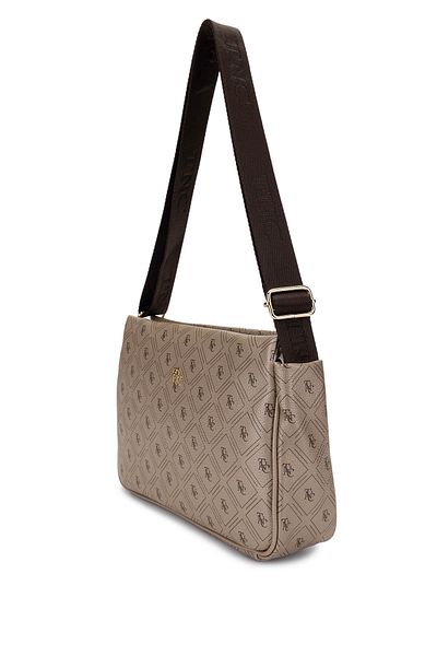 Tamer Tanca Women's Vegan Gold Pattern Shoulder Bag