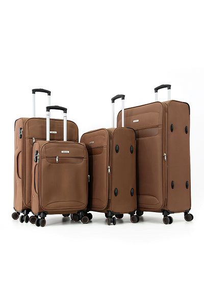 MRZM Softside Trolley Luggage 4 pieces set