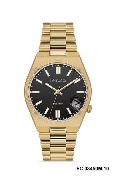 Ferrucci Calendar Dial Metal Cord Unisex Wrist Watch