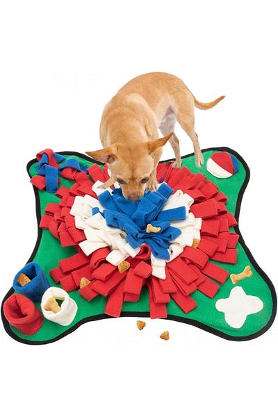 Geekipro covoraș multifuncțional pentru câini, multicolor, cauciuc/textil, 46 X 46 cm
