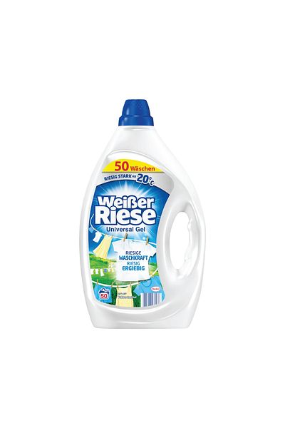 Weisser Riese Gel laundry detergent, Weisser Riese, Universal, 50 washes, 2.25 l