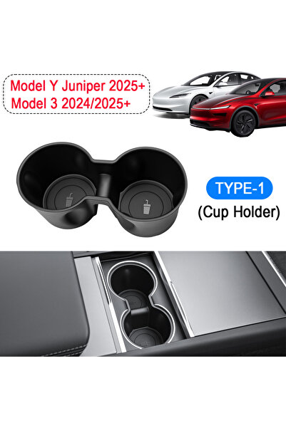 Choice حامل أكواب المياه من النوع 1 USVOTOV لسيارة Tesla Model Y Juniper Mode...