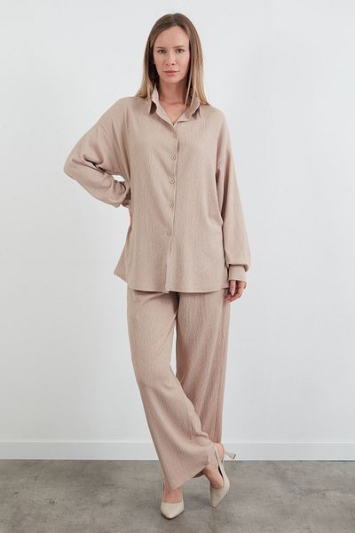 Fulla Moda Fullamodest Shirt Collar Wrapped Fabric Set
