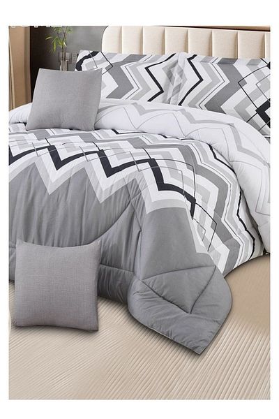 smart home Double-sided comforter set, 6-piece bedspread, 6-piece filling comforter, 100% microfiber comforter, 230 x 250 cm