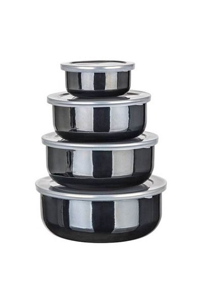 BANQUET Set caserole emailate Banquet Black, 8 piese