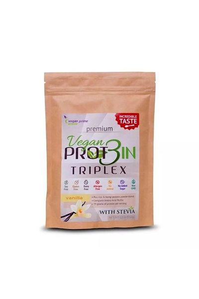 Neta Vegan plant protein powder Protein Triplex with stevia and vanilla Netamin 550 gr