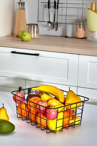 İLİVA Multi-Purpose Metal Organizer Basket Desktop Shelf Bathroom Kitchen Organizer