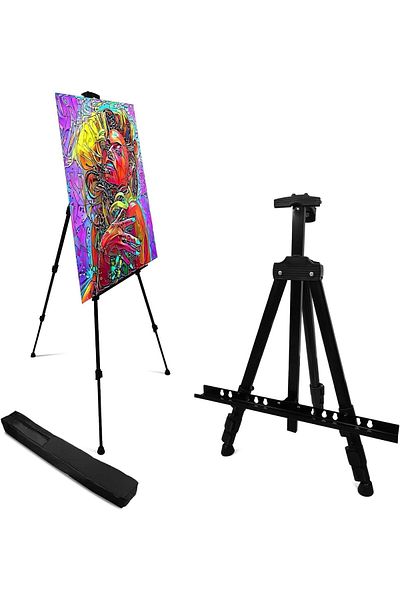 Lumely Easel Stand for Sign and Painting,Metal Tripod Adjustable Height,Use for Display,with Carry Bag