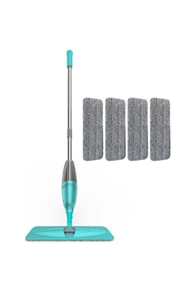 bestwork Sprey Mop 3 Adet Mikrofiber Mop Paspas Temizlik Seti Yeşil