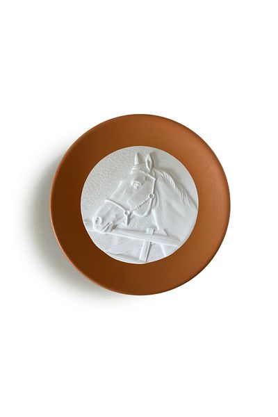 HOME DEKORİSTA Decorative Plate, Decorative Object, Tile Color Plate, Horse Decorative Object, Home Decorista