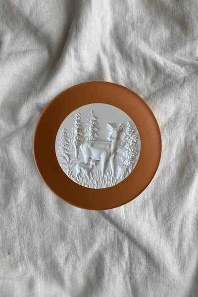 HOME DEKORİSTA Decorative Plate, Decorative Object, Tile Color Plate, White Decorative Object, Decorista Home