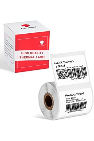 Phomemo Multi-Purpose Self-Adhesive Label for M120/M110/M220/M221/M150/M250 Label Maker, 1.57'' x 1.