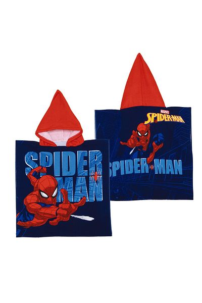 arditex Beach towel, Poncho, for children, Spiderman model, 55x55 cm, Arditex
