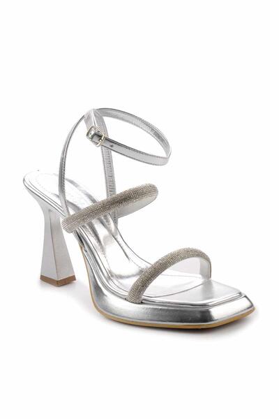 Bambi Kovové kulhavé dámské večerní společenské boty05215400809