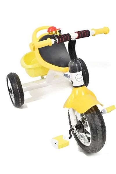 rexa Yellow Kids Tricycle – 3-Wheel Ride-On Bike for Toddlers