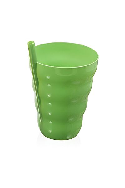 ARROW Plastic Cup with Build in Straw