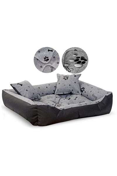 shumee Pat pentru câini 75x65cm impermeabil cu oase negre
