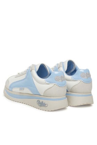 Buffalo Buffalo Teniși bej pentru femei BUFFALO-1636452 CBLW CREM/ALBASTRU/ALB