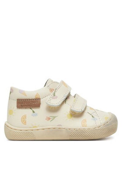Naturino Girls Sneakers beige NATURINO-2018468 21 AMUR VL CALF PRFRESHEN MILK M
