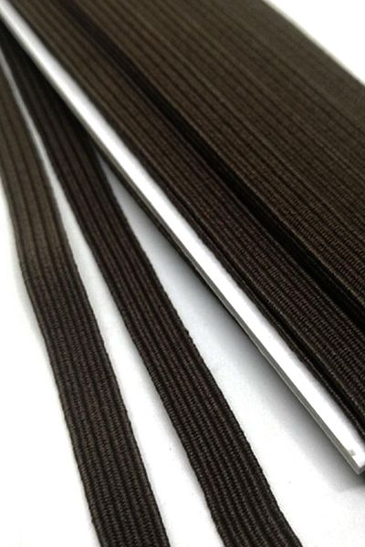 hapshoe Brown 6 mm 5 Mt Durable Hard Flat Elastic Ribbon Rubber