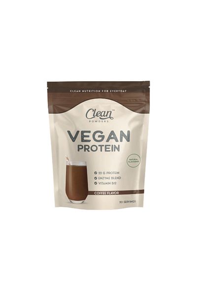 Clean Powders Vegan Protein 600 Gr - Coffee - Protein Granola 300 Gr - Chocolate Chip Set of 2