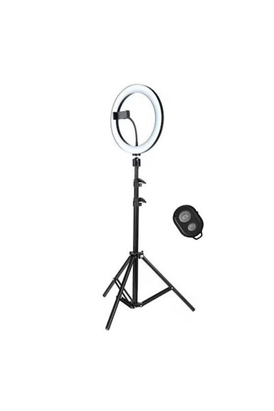 Star Master Professional Ring Fill Light Set, Diameter 30 cm, 12 inch, 180 LEDs, Tripod 120 cm, 3 Lighting Modes