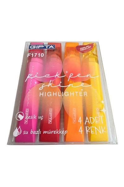 Gıpta Pick Pen Shine Highlighter Set Dark Colors