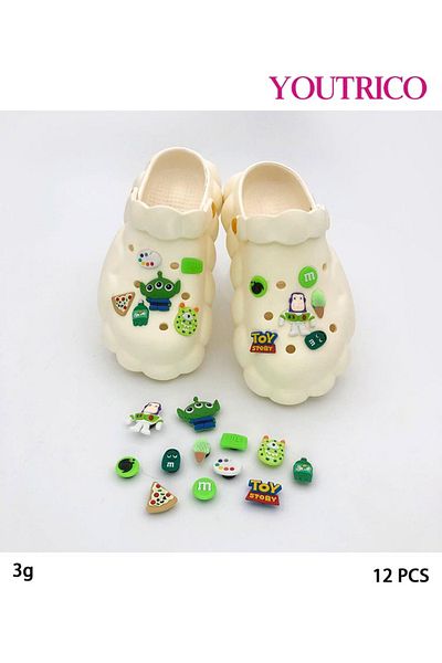 Youtrico 12pcs Buzz Lightyear Jibbitz Charms for PVC Slipper Ornament